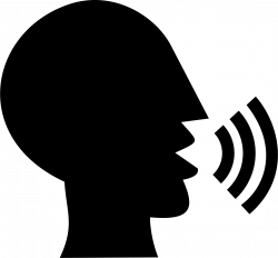 Talking Head Silhouette vector clipart image - Free stock ...