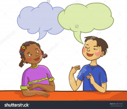 Students talking clipart clipart images gallery for free ...