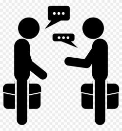 Two People Talking Icon Png , Png Download - People Talking ...