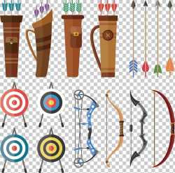 Target archery Darts Bullseye, Hand drawn darts and target ...