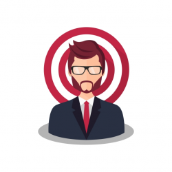 Business Strategy Target And Businessman Modern Flat Design ...