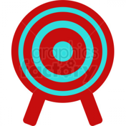 red target icon clipart. Royalty-free clipart # 409096