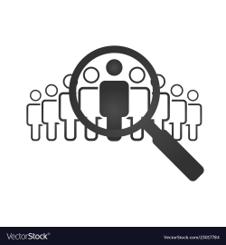 Human resources concept target market and