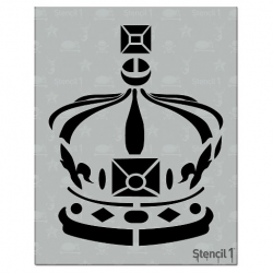 Stencil1 Crown - Stencil 8.5\