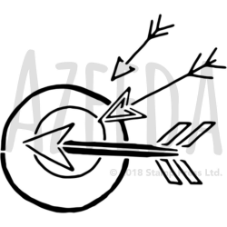 Amazon.com: A5 \'Arrows and Target\' Wall Stencil / Template ...
