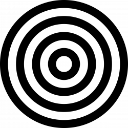 Black And White Target Clipart