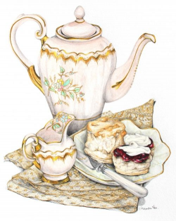 Vintage afternoon tea clipart » Clipart Station