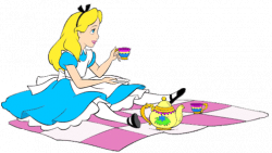 Alice in wonderland tea party clipart kid - Clipartix