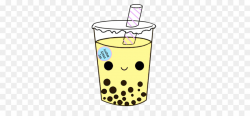 Bubble Tea clipart - Tea, Emoji, Yellow, transparent clip art