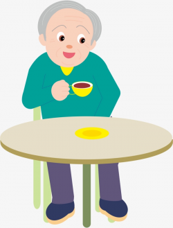Download Free png The Old Man Drinking Tea, Man Vector, Man ...
