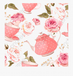 Teapot Clipart Floral - Menu Tea Party #318825 - Free ...