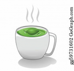 Green Tea Clip Art - Royalty Free - GoGraph