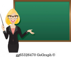 Blond Teacher Clip Art - Royalty Free - GoGraph