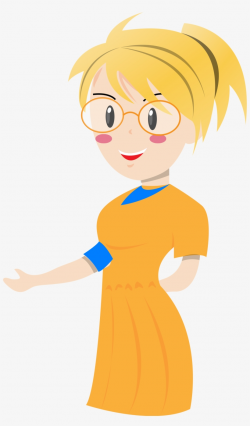 Small - Blonde Teacher Clipart - 360x597 PNG Download - PNGkit
