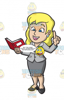 A Pretty Blonde Female Teacher