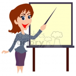 teacher in front of classroom clipart. Royalty-free clipart # 155633