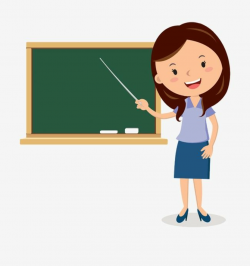 Blackboard Cartoon Teachers, Cartoon Clipart, Cartoon, Teacher PNG ...