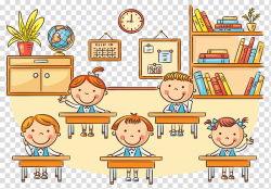 Three children\'s , Student Classroom Cartoon , School ...