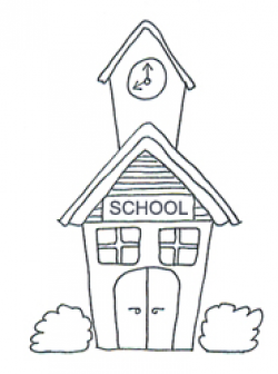 Clipart of line drawing school - Clip Art Library