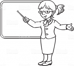 Teacher Clipart Images Black And White
