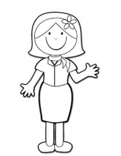 School Teacher Clipart Black And White