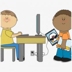 Technology Clipart Classroom - Computer Center Clip Art ...