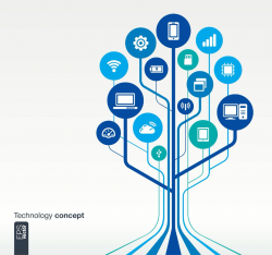 Techno tree | Technology background, Technology posters ...