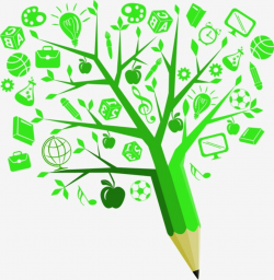 Science And Creativity Pencil Knowledge Tree, Science ...
