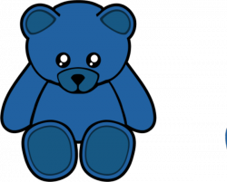 Blue Teddy Bear Clipart | Free download best Blue Teddy Bear Clipart ...