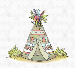 Boho Sublimation, Teepee Sublimation, Watercolor Teepee ...