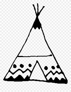 Freeuse Stock Black And White Teepee Clipart - Transparent ...