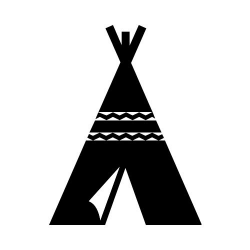 TEEPEE BW Clip Art - Get Started At ThatShirt!