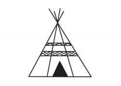 Teepee clipart black and white 5 » Clipart Station