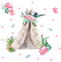 Boho clipart teepee, Boho teepee Transparent FREE for ...