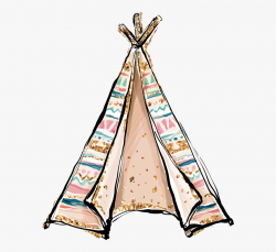 Tent 2 Tent 1 - Boho Teepee Background, Cliparts & Cartoons ...