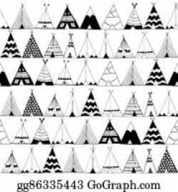 Teepee Clip Art - Royalty Free - GoGraph