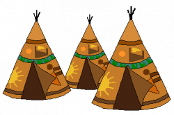 Download tipi clip art of a group of three native american ...