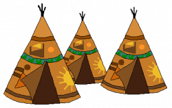 Tipi Clip Art 4 - Groups of Teepees - Clip Art Library