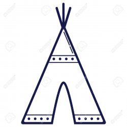 Teepee clipart black and white 2 » Clipart Station