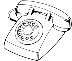 Telephone device coloring page | Free Printable Coloring Pages