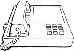 Office Phone coloring page | Free Printable Coloring Pages