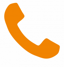 Telephone Clipart Phone Orange - Orange Telephone Icon Png ...