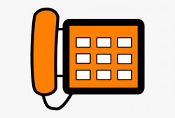 Phone Clipart Orange - Office Phone Clip Art #67794 - Free ...
