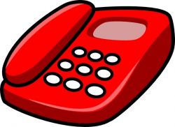 Red Telephone clip art Free vector in Open office drawing ...