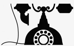 Old Telephone Clipart - Old Phone Silhouette - Free ...