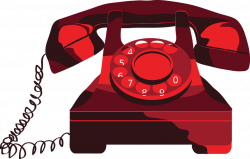 Red Telephone Clipart transparent PNG - StickPNG