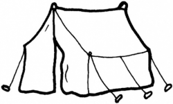 Camping Tent Clipart Black And | Clipart Panda - Free ...