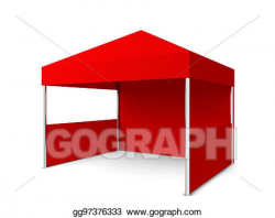 Stock Illustration - Blank tent. Clipart gg97376333 - GoGraph