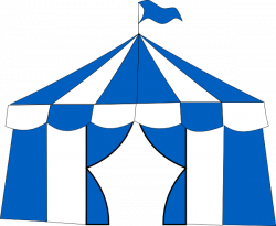 Blue Circus Tent Clip Art at Clker.com - vector clip art ...