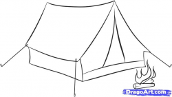 How to Draw a Tent, Step by Step, Stuff, Pop Culture, FREE ...